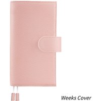 OX KNIGHT 2026 New Original Weeks Notebook Cover Lychee Grain Leather Planner for Hobonichi with Back Pocket Diary Stationery