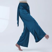 Modern Dance Trousers Loose Straight Leg Wide Pants Women's Chinese Classical Dance Ethnic Training Stage Performance Clothes