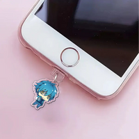 Acrylic Dramatical Murder Mobile Phone Dust Plug Pendant Noiz Seragaki Aoba Clear Virus DMMD phone hanging pendant for iPhone