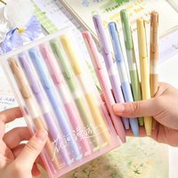 6 pcs/set Color Gel Pens For Coloring Books Drawing Doodle Crafts Scrapbooks Journaling Planner School Office Supplies Gift