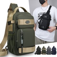 Unisex Cycling Chest Bag – Lightweight Sling Pack, Reflective Strips & Water-Resistant for Commute