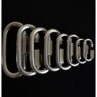New M3.5~M14 Screw Lock Stainless Steel New Climbing Gear Carabiner Quick Links Safety Snap Hook