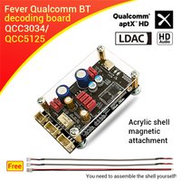 ZK-QCC Qualcomm QCC5125 QCC3034 Bluetooth 5.1 Bezstratna Płytka Dekodująca APTX LDAC Klasy Audiofilskiej DC8-32V Chip DAC PCM5102A
