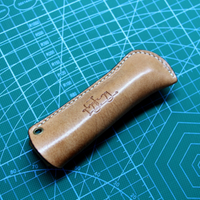 Hand-stitched Vegetable Tanned Cowhide Folding Tool Cowhide Cover Leather Scabbard for OPINEL NO.5 NO.6 NO.7 NO.8 NO.9