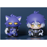 Game 8CM Genshin Impact Flins PVC Desktop Ornament Model Anime Collection Props Cartoon Figure Stand Cosplay Halloween Gifts