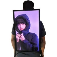 15.6-32inch LCD Digital Walker Billboard Backpack Walking Billboard Human Walking Advertising Billboard