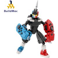 Hot Switch Creative Transform Mecha Building Block Set Humanoid Robot Changeable Card Model Brick Toys Kids Adults Holiday Gifts