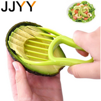 JJYY 3-in-1-Avocado-Schneider, Shea-Entkerner, Butter, Obstschäler, Fräser, Zellstofftrenner, Kunststoffmesser, Küchen- und Gemüsewerkzeuge