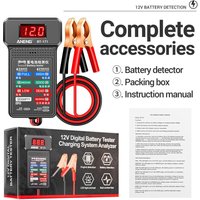 ANENG BT-171 12V Multifonctionnel Batterie Testeurs Auto Réparation Industrie Détection avec LED Paupières Affichage Écran Électricien Outil