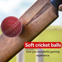 6.3CM Bounce Durable Playing Training Seams All Age Practice Attractive Traditional Players Cricket Ball Funny Soft PU
