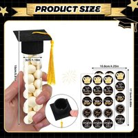 2 5 10Pcs 2026 Candy Tube Graduation Box Decorative Tassel Gift Container for School Party Souvenirs