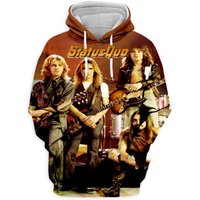 Men Hoodie New Rock Band Status Quo 3d Print Hoodies Men Women Fashion Hoodie Sweatshirt Teens Coat Mens Clothing Y2k Moletom