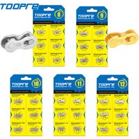 6 Pairs Toopre Mtb Chain Quick Link Power 12V 11V 10V 9V 8V Bicycle Chain Guide Lock 8 9 10 11 12 Speed Squeeze Road Cycling