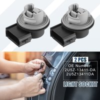 X Autohaux 2pcs Rear Brake Turn Signal Light Bulb Socket for Ford F-150 2009-2014 for Mercury Mountaineer 2004-2010