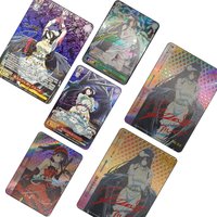 Diy Homemade Ws Bronzing Signature Collection Card Albedo Tokisaki Kurumi Anime Character Flash Card Cartoon Toys Christmas Gift