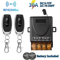 RF 433Mhz Universal Wireless Remote Control Switch Module 12V 24V 220V 110V Relay Receiver Transmitter Garage Door Light Switch