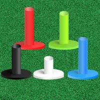 5 Pack Mixed Size Golf Tees for Driving Range Mats Durable Rubber Top Holder Practice Mat Fit Indoor Outdoor