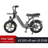 TcOSI VIFA Q8 Supermodel Electric Fat Tire Bike 48v 250w 500w Off-Road Bike Fat ebike Electric Bike Full Suspension