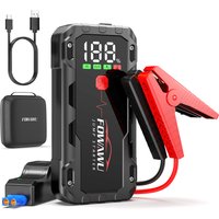 FOWAWU 7000A 26800mAh Starthilfe Powerbank (Bis Zu 12L Benzin / 10L Diesel) Auto Starthilfe mit LED-Taschenlampe, großen Display, Starterklemme, Autobatterie Booster für SUV Motorrad Rasenmäher