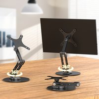 Eviciv Portable Monitor Stand VESA Mount Adjustable Angle Height Monitors bracket for 13-18.5" PC Displays Screen Accessories