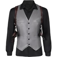 ☆SunlCos Resident Wesker Cosplay Costume Adult Men Male Fantasia Shirt Vest Back Strap Outfits Halloween Carnival Party Suit☆