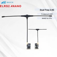 BAYCK ELRS 2.4GHz NANO ExpressLRS Receiver With T type Antenna Support Wifi Upgrade for RC FPV Traversing Drones