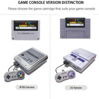 SUMMER FLASH SUPER 2500 IN 1 PLUS with 8G card chip memory for SNES Game Console Japanese and European versions