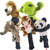 Plush Animal Golf Club Head Covers Long Neck Driver 1/3/5 Fairway Woods Headcovers