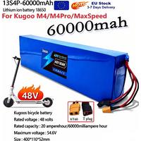 13S4P 48V 60Ah 2000 Watt 18650 Lithium-Ionen-Akkupack für Kugoo M4/M4Pro/M5/M5Pro Elektroroller