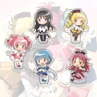 Anime Puella Magi Madoka Magica 10cm Acrylic Figure Kaname Akemi Tomoe Standing Model Desktop Decoration Fan Gift Keychain