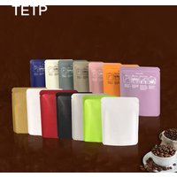TETP 100Pcs Top Open Aluminum Foil Coffee Bags Home For Tea Powder Sugar Nut Packaging Heat Sealing Storage Pouches Portable