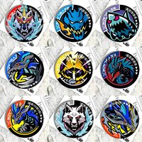 Anime B-Beyblade X Round Badge Creative Brooch Clothing Backpack Accessories Lapel Pin