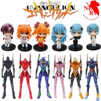 New q-version Anime Genesis Evangelion Figure EVA Ayanami Rei Asuka PVC Model Chassis Desktop Ornament Gift Doll Toy Hot
