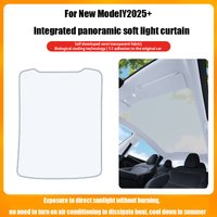 For Tesla Model 3 2024+2PCS /Y2025+Ice Cloth Buckle Shades for Glass Roof Front & Rear Sunroof Skylight Sunshade