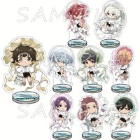 BLUE LOCK 10cm Acrylic Stand Figures Keychain Jellyfish Sea Theme Anime Collectible Desktop Display Bag Decor Cosplay Fan Gift