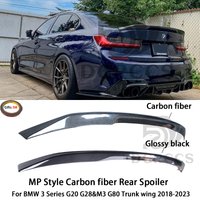 For BMW 3 Series G20 G28&M3 G80 MP Style Carbon fiber Rear Spoiler Trunk wing 2018-2026 Carbon fiber Glossy black