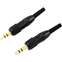 ■ 5Pcs PURELINE Black 3.5mm 3.5 MM 1/8" Stereo Screw Audio Lock Connector for Sennheiser SonyD11/V1/P03 Microphone Spare Plug