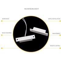 Magnetic Door Window Contact Sensor Alarm Reed Switch Security Home Burglar Alarm NO/NC Magnetic Switch Easy to Install