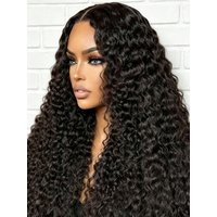 Perruques de cheveux humains bouclés, densité 250, sans colle, avec dentelle frontale HD 13x4, cheveux brésiliens, 40 pouces, ondulation profonde, 100% cheveux humains, prêtes à porter, sans colle,