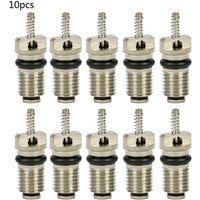 10Pcs Automotive Air Conditioning Cores Needles Repair Kit Needles Assortment 134a Refrigerant Car AC R134A Valve Core