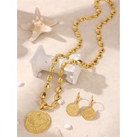 Moroccan Women's Jewelry Set French Palace Style Elegant Middle Eastern Bridal Wedding Necklace Earrings Festival Gift