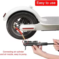 Extended Nozzle Valve Adaptor for Xiaomi M365 Scooter Tire Inflator, Air Pump Valve Extension Scooter Accessory