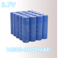 14500 3800mAh 3.7V High-Capacity Rechargeable Li-Ion Battery — Suitable for Electric Toothbrushes, Razors and LED Flashlights