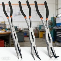Enhanced Long Reach Pliers Needle Nose Pliers Straight 45° 90° Bent Tips Pointed Nose Pliers Multi-joint Long Handle Pliers