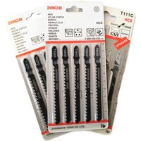 Newly Upgraded 5 High Carbon Steel T244D 4mm Hardwood Curve Cutting Jig Saw Blades