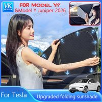 Upgrade Privacy Sunshade For Tesla New ModelYL Y 2026 2025 Front Side Window Sun Shades Windwhield Blind Shading Outdoor Camping