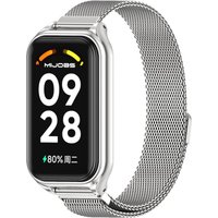 Bracelet magnétique en métal pour Mi Band 8 Active, bracelet intelligent pour Xiaomi Redmi Smart Band 2, Correa Pulsera