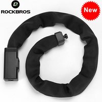 ROCKBROS Bike Lock MTB Road Bold Anti-Theft Chain Lock Shear Resistance Padlock For Electric Motorcycle Cycling Bicycle Accessor
