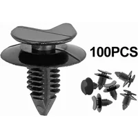 100 Pcs Car Door Clips Plastic Hidden Trim Panel Fixing Clips Fit 21mm Hole Auto Fastener Clamps For Transporter T4 T5