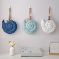 Mediterranean Wall Decor Pendant Wood Shell Starfish Wall Hanging Ornaments Vintage Living Room Ocean Beach Theme Restaurant
